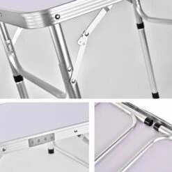 Portable Folding Camping Table Aluminium Carry BBQ Desk Kitchen Outdoor Picnic -Outdoor Furniture Store 46324140 4