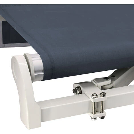 Greenbay 2.5 X 2m Manual Awning Garden Patio Canopy Sun Shade Shelter Retractable Blue 6 Greenbay 2.5 X 2m Manual Awning Garden Patio Canopy Sun Shade Shelter Retractable Blue - Image 4