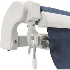 Greenbay 4 X 3m Manual Awning Garden Patio Canopy Sun Shade Shelter Retractable Blue -Outdoor Furniture Store 46461648 5