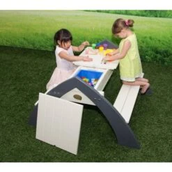 Children's Picnic Table Delta Grey And White A031.023.00 AXI 11 Children's Picnic Table Delta Grey And White A031.023.00 AXI -Outdoor Furniture Store 4684393 5