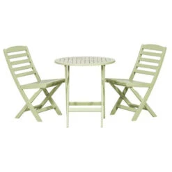Porto Folding Bistro Set - H86 X W45 X L59 Cm - Green
