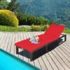 Rattan Sun Lounger 6 Positions Adjustable Deck Chaise Sunbed W/Removable Cushion -Outdoor Furniture Store 47879687 1