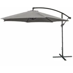 Airwave 3m Banana Cantilever Parasol Umbrella - Grey -Outdoor Furniture Store 4846935 4