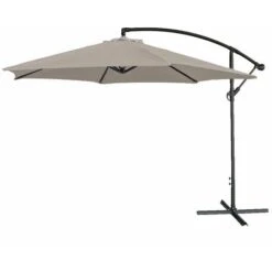 Airwave 3m Banana Cantilever Parasol Umbrella - Grey -Outdoor Furniture Store 4846935 5