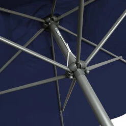 Greenbay 2x3m Garden Parasol Umbrella Patio Outdoor Sun Shade Aluminium Crank Tilt Mechanism Blue -Outdoor Furniture Store 49604215 4