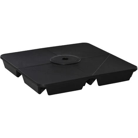 Outsunny 4 Pcs Parasol Umbrella Base Sand Filled Up To 80kg For Banana Hanging 3 Outsunny 4 Pcs Parasol Umbrella Base Sand Filled Up To 80kg For Banana Hanging