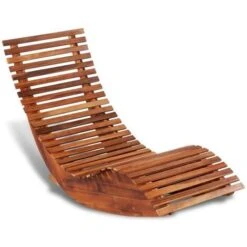 Outdoor Furniture Store 17 Rocking Sun Lounger Acacia Wood VidaXL