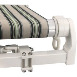 Multi-stripe Outdoor Patio Garden Awning Canopy Sun Shade Retractable Shelter 2.5x2M -Outdoor Furniture Store 50318616 4