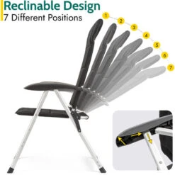 Luxury Reclining Camping Chair -Outdoor Furniture Store 50779435 3