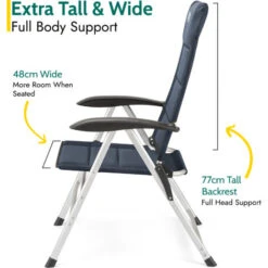 Reclining Camping Chair – Blue 11 Reclining Camping Chair – Blue -Outdoor Furniture Store 50779437 5