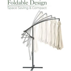 Banana Parasol 3m - Taupe 11 Banana Parasol 3m - Taupe -Outdoor Furniture Store 50827463 5