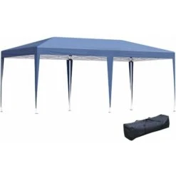 Outsunny 6 X 3M Pop Up Gazebo Patio Party Event Heavy Duty Canopy Blue