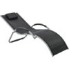 Outsunny Sun Lounge Recliner Lounge Chair Design Ergonomic W/ Pillow Black 1 Outsunny Sun Lounge Recliner Lounge Chair Design Ergonomic W/ Pillow Black -Outdoor Furniture Store 50886489 1