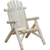 Outsunny Outdoor Wood Adirondack Chair Patio Chaise Lounge Deck Reclined Bench