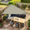 Grey Sun Shade Sail Garden Patio Party Sunscreen Awning Canopy 98% UV Block Triangle 2x2x2m -Outdoor Furniture Store 51309003 1