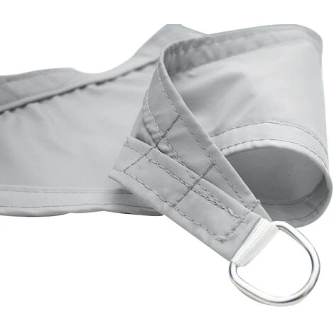 Grey Sun Shade Sail Garden Patio Party Sunscreen Awning Canopy 98% UV Block Triangle 2x2x2m 5 Grey Sun Shade Sail Garden Patio Party Sunscreen Awning Canopy 98% UV Block Triangle 2x2x2m - Image 3