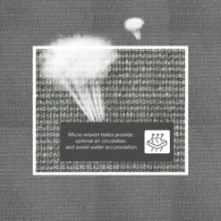 Outsunny Sun Shade Sail Rectangle HDPE Canopy UV Protection, Charcoal Grey 5m X 4m -Outdoor Furniture Store 51519872 4