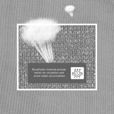 Outsunny Triangle Sun Shade Sail UV Protection HDPE Canopy W/ Rings 4x4m 6 Outsunny Triangle Sun Shade Sail UV Protection HDPE Canopy W/ Rings 4x4m - Image 4