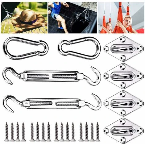 LangRay Shade Sail Fixing Kit, Stainless Shade Sail - For Safe Installation Of Square And Triangular Canopies 3 LangRay Shade Sail Fixing Kit, Stainless Shade Sail - For Safe Installation Of Square And Triangular Canopies