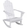 Topdeal Garden Rocking Chair Wood White VDTD26273 1 Topdeal Garden Rocking Chair Wood White VDTD26273 -Outdoor Furniture Store 51868512 1