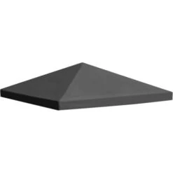 Topdeal Gazebo Top Cover 310 G/m2 3x3 M Grey VDTD28966