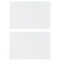 Topdeal Party Tent Sidewall 2 Pcs With Zipper PE White VDTD29266