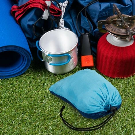 Relaxdays Hammock Outdoor, Travel Hammock For 2 People, Ultra-light,Camping, Up To 200 Kg, Blue 4 Relaxdays Hammock Outdoor, Travel Hammock For 2 People, Ultra-light,Camping, Up To 200 Kg, Blue - Image 2