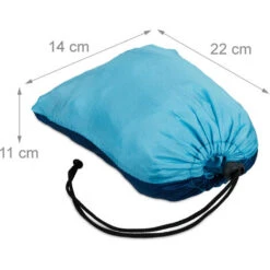 Relaxdays Hammock Outdoor, Travel Hammock For 2 People, Ultra-light,Camping, Up To 200 Kg, Blue 11 Relaxdays Hammock Outdoor, Travel Hammock For 2 People, Ultra-light,Camping, Up To 200 Kg, Blue -Outdoor Furniture Store 52223705 5
