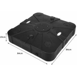 COSTWAY Parasol Base Weights With Removable Cross Base, 4 Built-in Wheels Square Patio Cantilever Base, Water Or Sand Filled Heavy Duty Umbrella Base Stand For Outdoor Garden 9 COSTWAY Parasol Base Weights With Removable Cross Base, 4 Built-in Wheels Square Patio Cantilever Base, Water Or Sand Filled Heavy Duty Umbrella Base Stand For Outdoor Garden -Outdoor Furniture Store 52541655 3