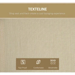 Outsunny 2 Seater Garden Swing Bench W/ Tilting Canopy Texteline Seat Beige 11 Outsunny 2 Seater Garden Swing Bench W/ Tilting Canopy Texteline Seat Beige -Outdoor Furniture Store 52824358 5