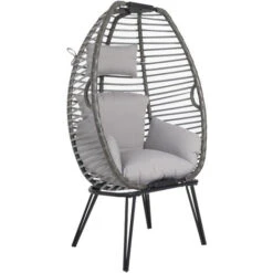 Charles Bentley Egg Shaped Chair - Grey