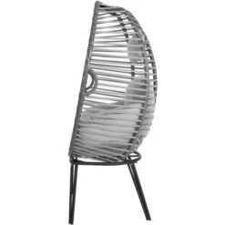 Charles Bentley Egg Shaped Chair - Grey -Outdoor Furniture Store 53098663 5