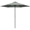 Outsunny 2.8m Patio Umbrella Parasol Outdoor Table Umbrella 6 Ribs Dark Grey -Outdoor Furniture Store 53377462 1