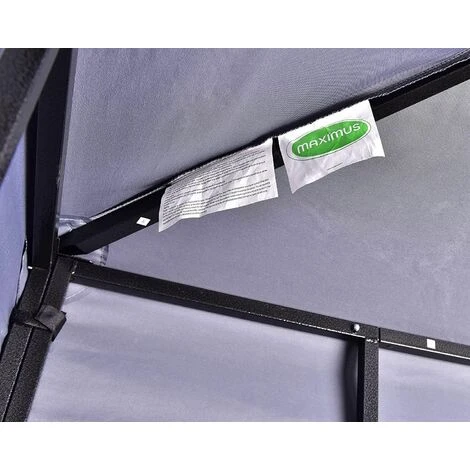 MAXIMUS Garden Heavy Duty Gazebo 3m X 3m GAZEBO Pavilion Shelter Marquee Patio GREY 5 MAXIMUS Garden Heavy Duty Gazebo 3m X 3m GAZEBO Pavilion Shelter Marquee Patio GREY - Image 3