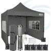 MAXIMUS Heavy Duty Gazebo 3x3m Pop Up Commercial Gazebo Market Stall Marquee WS GREY -Outdoor Furniture Store 53620382 1