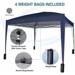 Mcc 3 X 3 M Pop Up Gazebo Waterproof Outdoor Garden Marquee Canopy WS BLUE -Outdoor Furniture Store 53620412 5