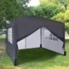 Mcc 3 X 3 M Pop Up Gazebo Waterproof Outdoor Garden Marquee Canopy WS GREY -Outdoor Furniture Store 53620413 1