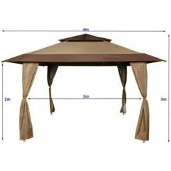 MAXIMUS Royal 4x4m Pop-up Gazebo Outdoor Patio Canopy Tent -Outdoor Furniture Store 53620418 4