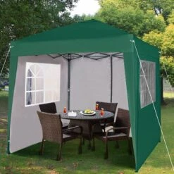 Mcc Premier 2X2m Pop-up Gazebo Waterproof Coating Layer Marquee Canopy WS GREEN