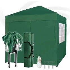 Mcc Premier 2X2m Pop-up Gazebo Waterproof Coating Layer Marquee Canopy WS GREEN 10 Mcc Premier 2X2m Pop-up Gazebo Waterproof Coating Layer Marquee Canopy WS GREEN -Outdoor Furniture Store 53620423 4