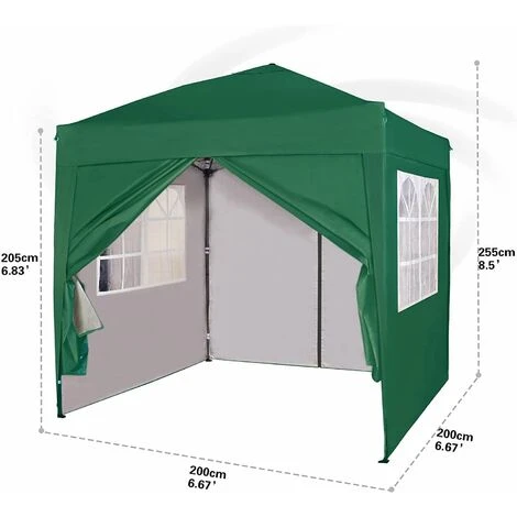 Mcc Premier 2X2m Pop-up Gazebo Waterproof Coating Layer Marquee Canopy WS GREEN 7 Mcc Premier 2X2m Pop-up Gazebo Waterproof Coating Layer Marquee Canopy WS GREEN - Image 5