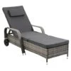 KMS BIRCHTREE Rattan Lounger SRL01 Grey -Outdoor Furniture Store 53964653 1