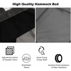 Portable Folding Hammock Outdoor Garden Swing Chair Seat W/ Stand-Folds Camping -Outdoor Furniture Store 53990078 3