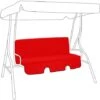 Gardenista Swing Hammock Bench Cushions For Outdoor Canopy, Cushion Seats For Garden, Water Resistant & Comfortable Pads With A Removable Cover And Hidden Zipper, Red