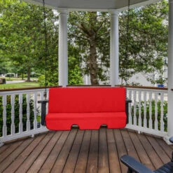 Gardenista Swing Hammock Bench Cushions For Outdoor Canopy, Cushion Seats For Garden, Water Resistant & Comfortable Pads With A Removable Cover And Hidden Zipper, Red -Outdoor Furniture Store 54385576 5