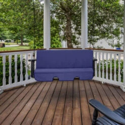 Gardenista Swing Hammock Bench Cushions For Outdoor Canopy, Cushion Seats For Garden, Water Resistant & Comfortable Pads With A Removable Cover And Hidden Zipper, Navy -Outdoor Furniture Store 54385733 5