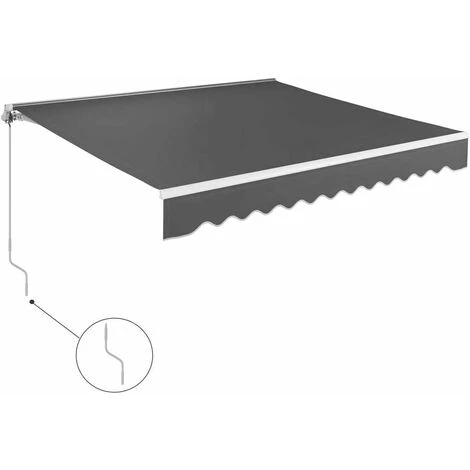 GIZCAM 2.5 X 3m Manual Awning, Articulated Arm Awning,Awning Cover Garden Patio Canopy Sun Shade Shelter Retractable Grey 3 GIZCAM 2.5 X 3m Manual Awning, Articulated Arm Awning,Awning Cover Garden Patio Canopy Sun Shade Shelter Retractable Grey