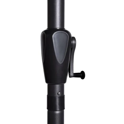 VONROC Parasol Magione - Balcony Parasol - 270x135cm - UV Resistant - Anthracite/black - Incl. Protection Cover 7 VONROC Parasol Magione - Balcony Parasol - 270x135cm - UV Resistant - Anthracite/black - Incl. Protection Cover - Image 5