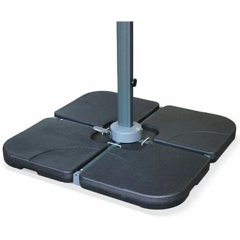 Set Of 4 Weights Base For Cantilever Parasols - 4x Fillable Base 50X50X7cm 4 Set Of 4 Weights Base For Cantilever Parasols - 4x Fillable Base 50X50X7cm - Image 2