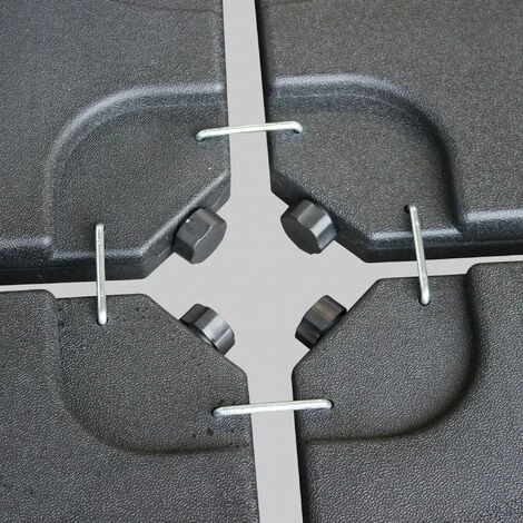Set Of 4 Weights Base For Cantilever Parasols - 4x Fillable Base 50X50X7cm 5 Set Of 4 Weights Base For Cantilever Parasols - 4x Fillable Base 50X50X7cm - Image 3